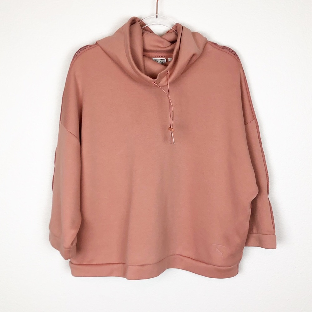 Puma EVO Mesh Insert Light Pink‎ Hoodie Sweater XXL
